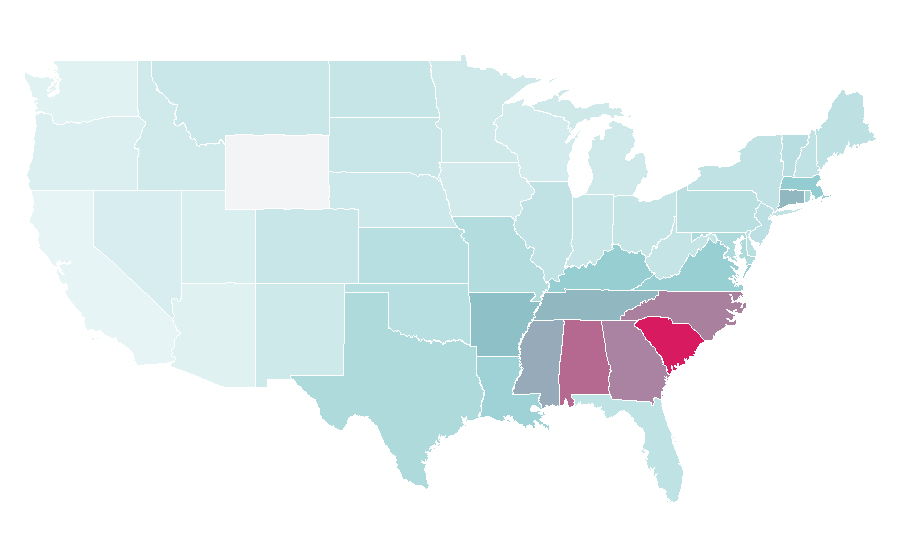 Affinity by region — Smathers and Branson, United States