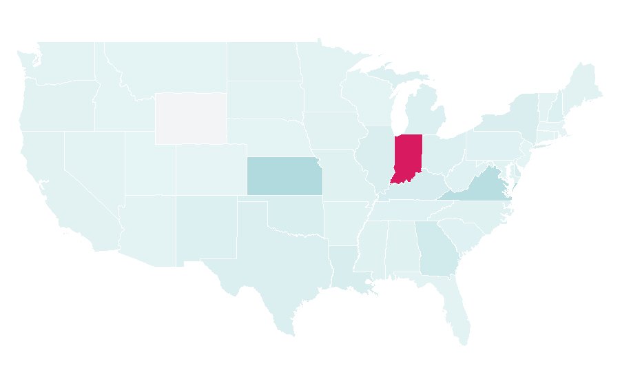 Affinity by region — Smiley, United States