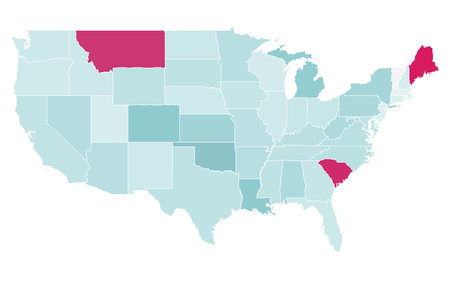 Afinidad por región — Smoking, Estados Unidos