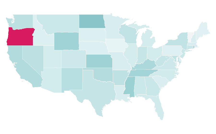 Affinity by region — Smule, United States