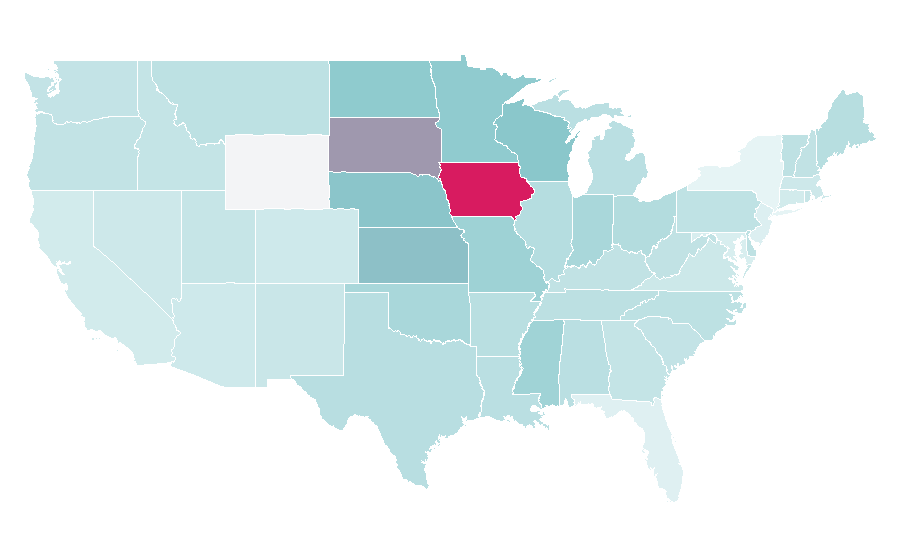Affinity by region — Snack mix, United States