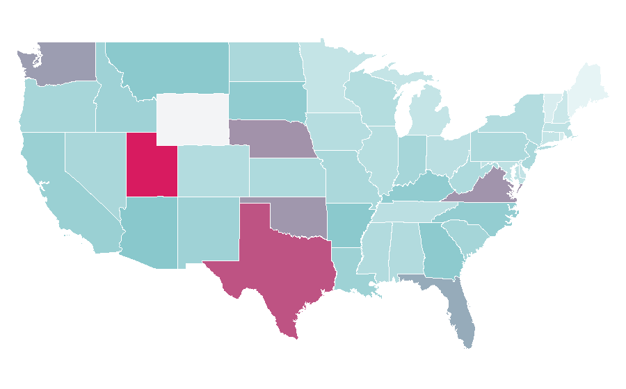 Affinity by region — Snake, United States
