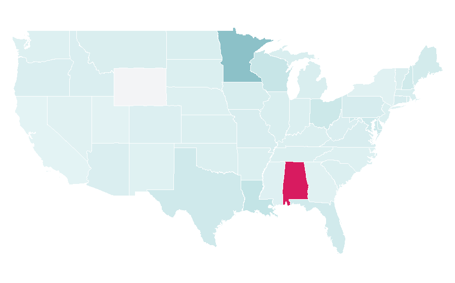 Affinity by region — Sneaky Pete, United States