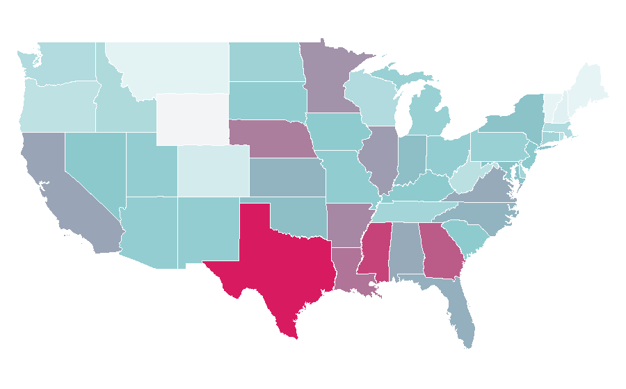 Affinity by region — Snickers, United States