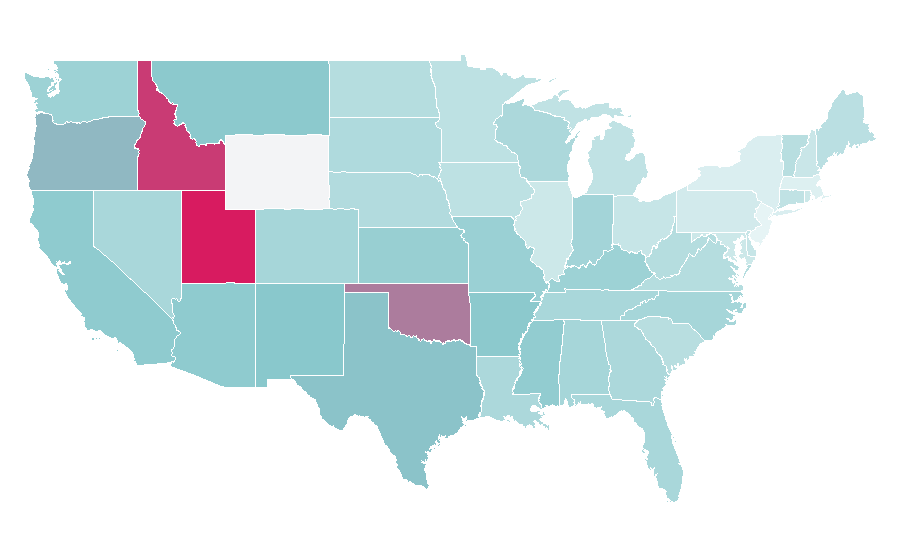 Affinity by region — Snow White and the Huntsman, United States