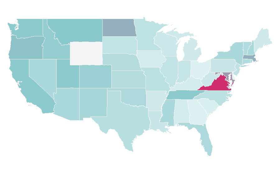 Affinity by region — Snowden (film), United States