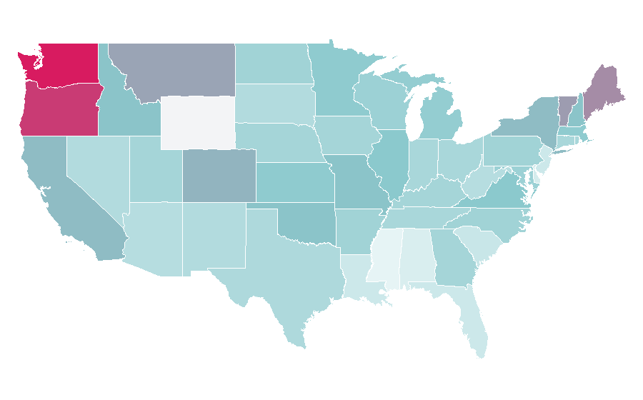 Affinity by region — Snowpiercer, United States
