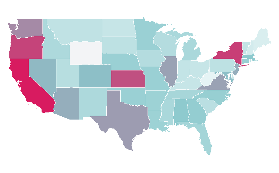Affinity by region — Soap dispenser, United States