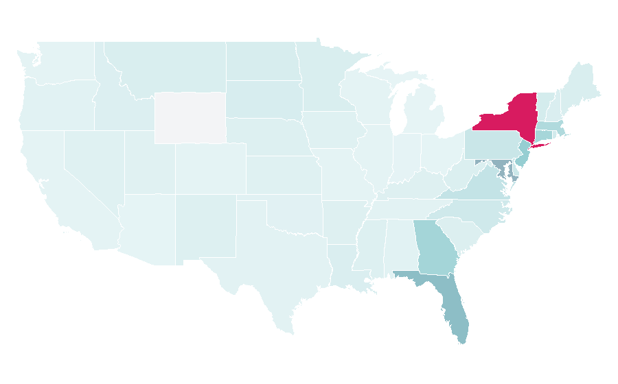 Affinity by region — Soca music, United States
