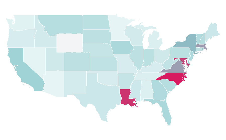 Affinity by region — Social entrepreneurship, United States
