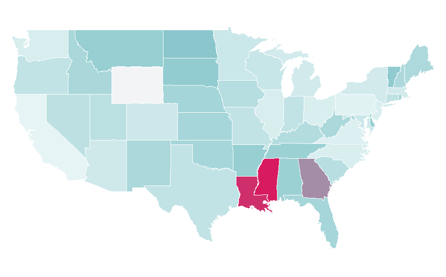 Affinity by region — Social media optimization, United States