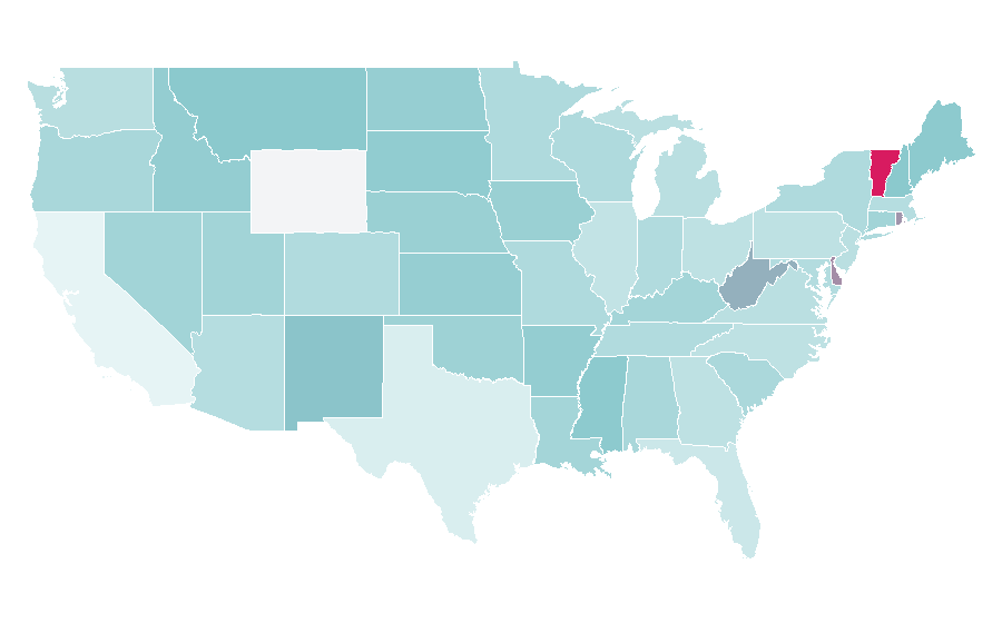 Affinity by region — Social shopping, United States