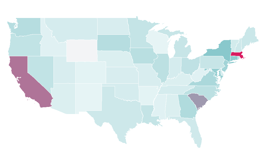 Affinity by region — Socialite, United States