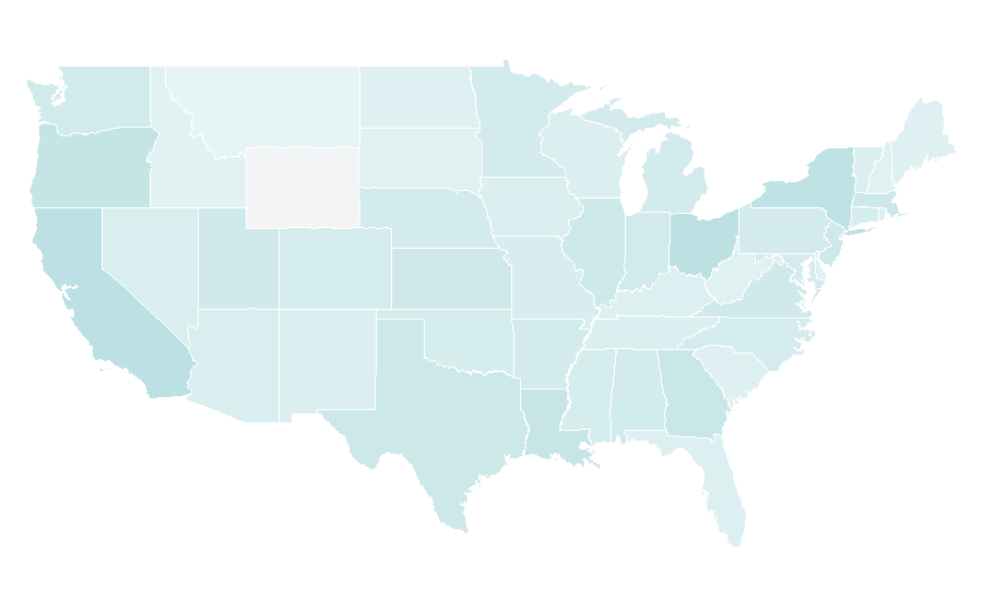 Affinité par région — Sock, États-Unis