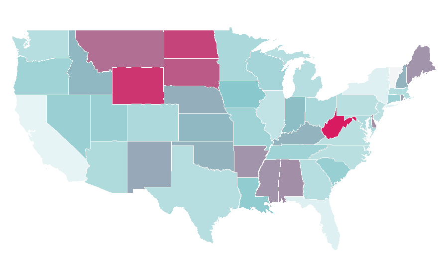 Affinity by region — Softball Mom, United States