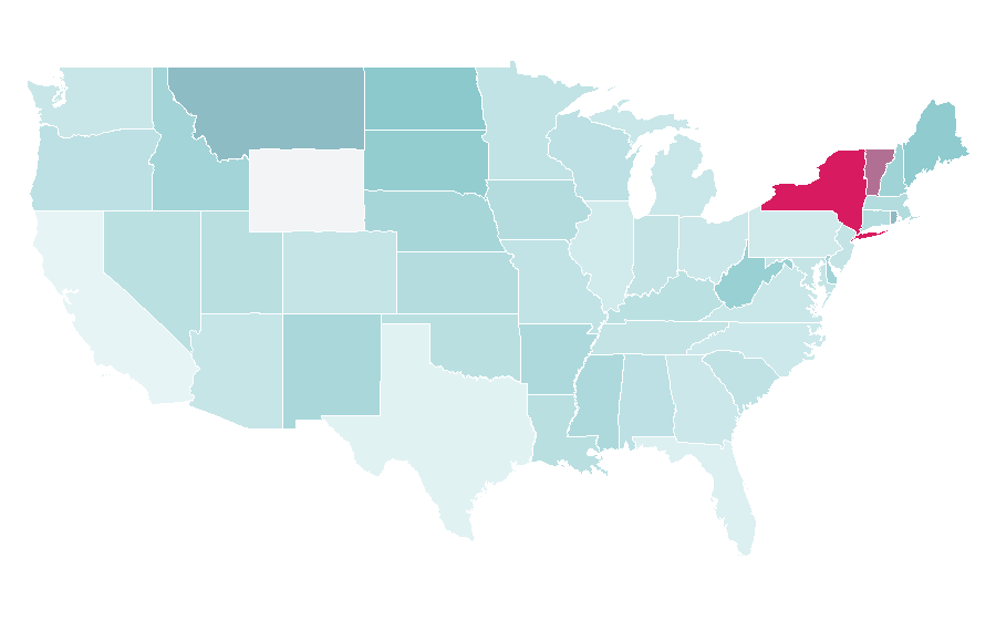 Affinity by region — Soho Press, United States