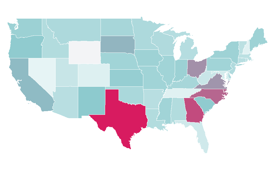 Affinität nach Region — Soil, USA