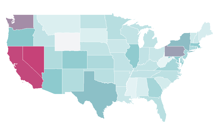 Affinity by region — Soju, United States