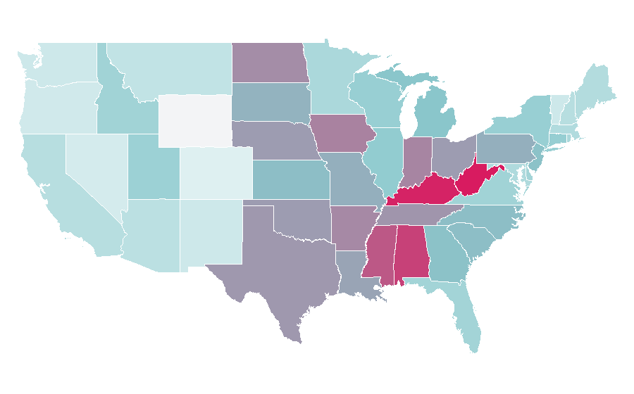 Affinity by region — Sol de Janeiro, United States