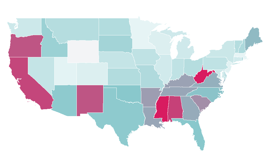 Affinity by region — Solar street light, United States