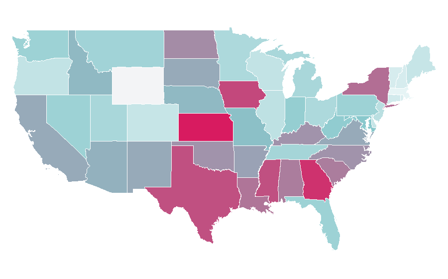 Affinity by region — Soldier, United States