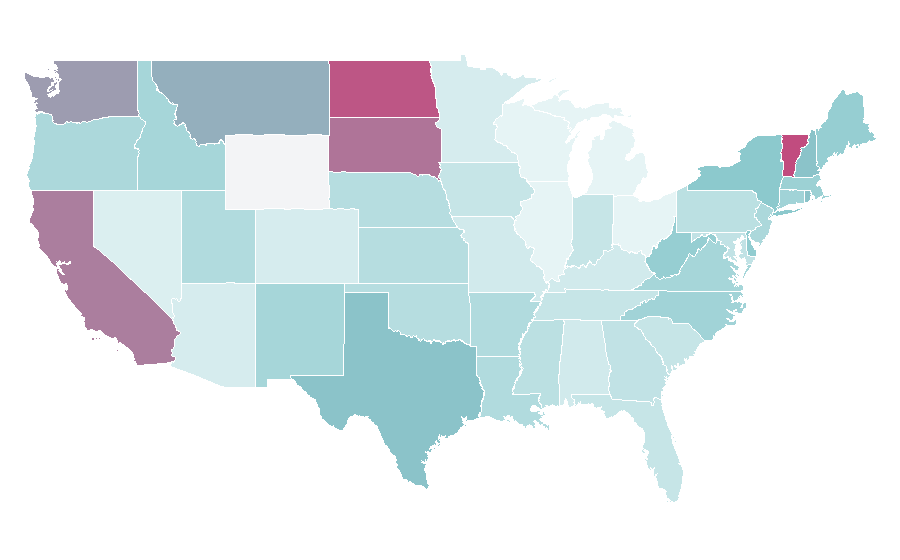 Affinity by region — Solid wood, United States