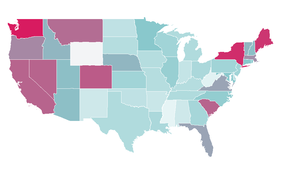Affinity by region — Sommelier, United States