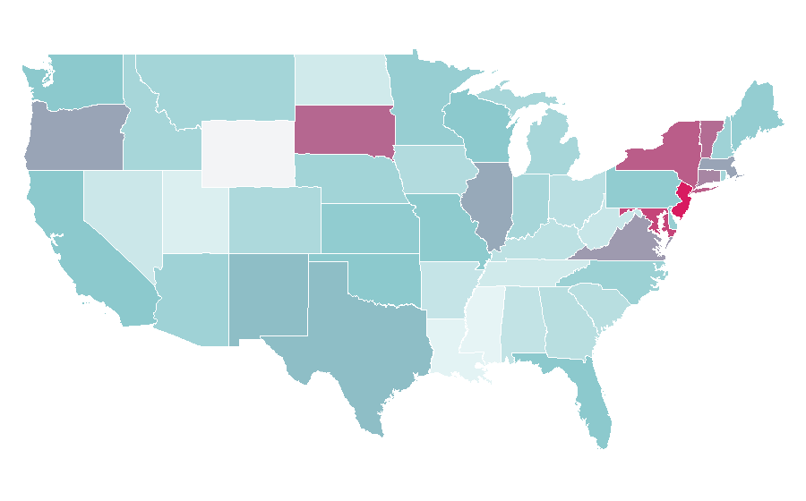 Affinity by region — Sonia Sotomayor, United States