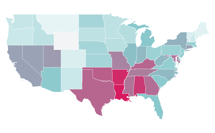 Affinity by region — Sonny with a Chance, United States