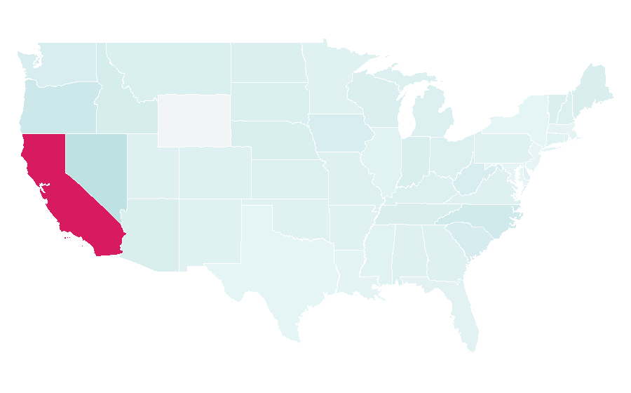 Affinity by region — Sonoma Raceway, United States