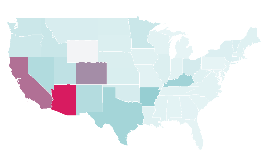 Affinity by region — Sonora, United States