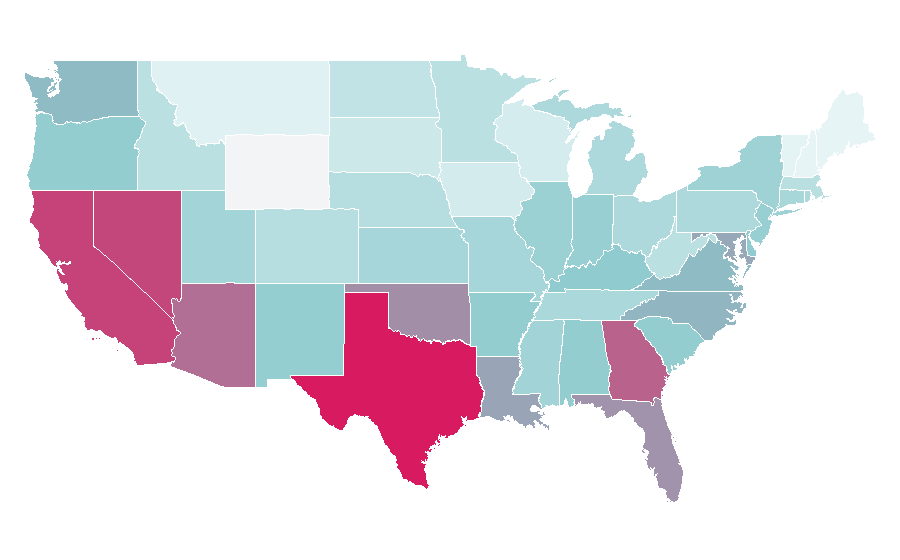 Affinity by region — Soul Water, United States