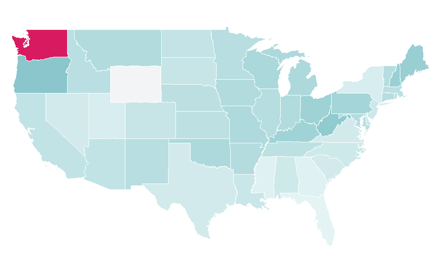 Affinity by region — Soundgarden, United States