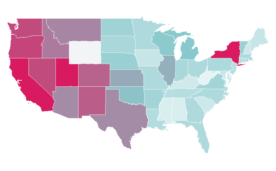 Affinité par région — Soup, États-Unis