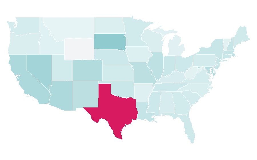 Affinity by region — Sour (cocktail), United States