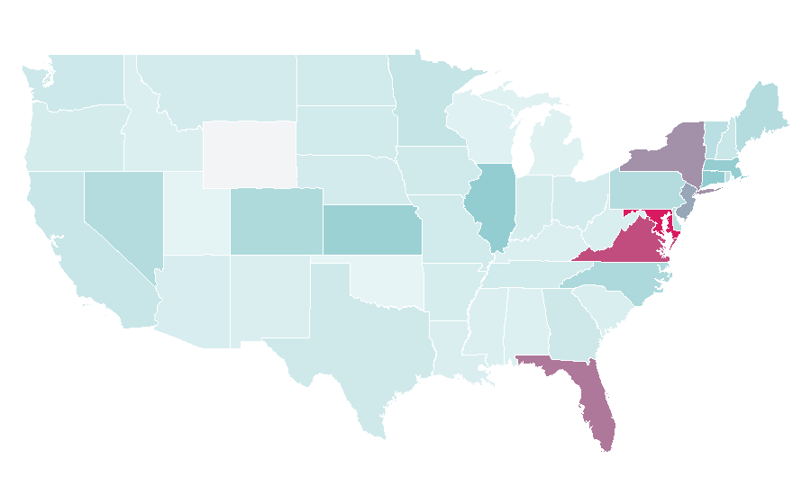 Affinity by region — Southampton F.C., United States