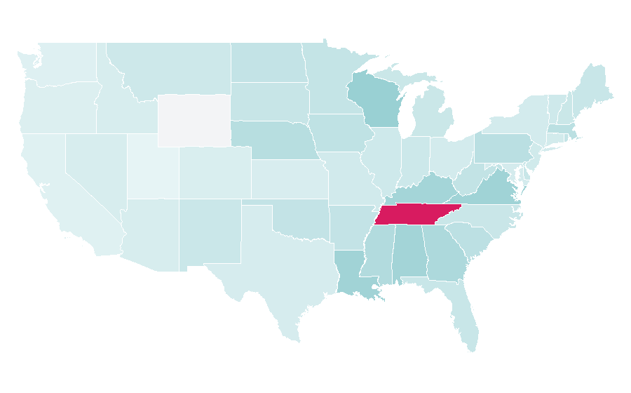 Affinity by region — Southern Comfort, United States