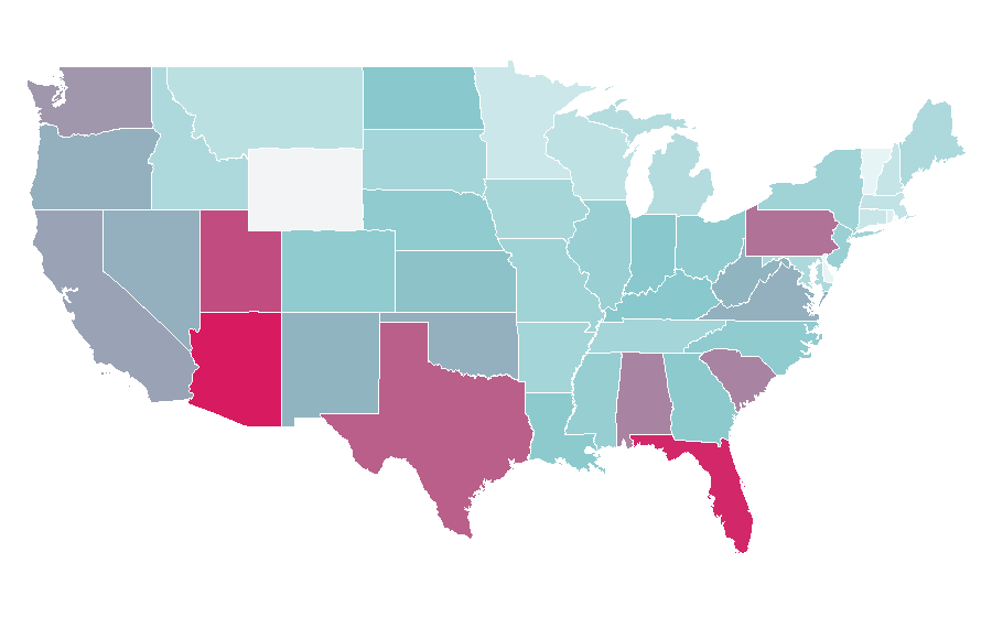 Affinity by region — SPACE, United States