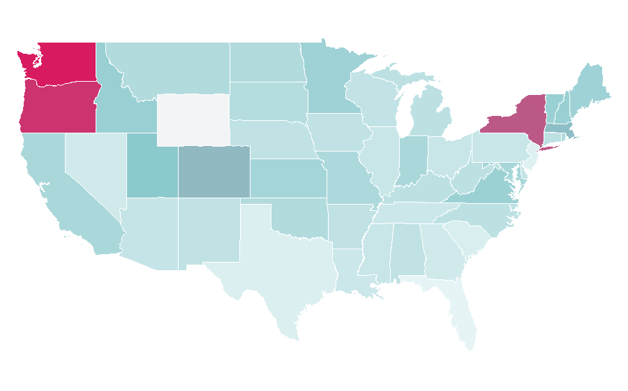 Affinity by region — Space opera, United States