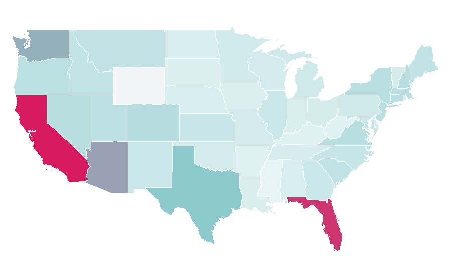 Affinity by region — SpaceX, United States