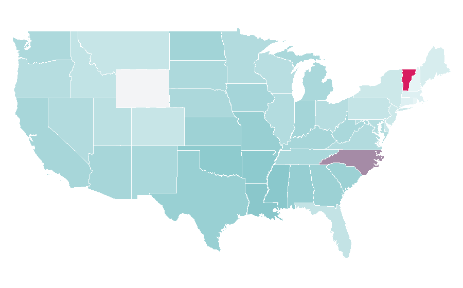 Affinity by region — Spaghetti, United States