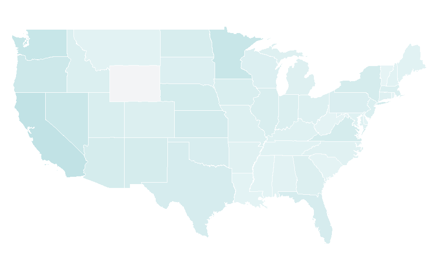 Affinity by region — Spam (food), United States