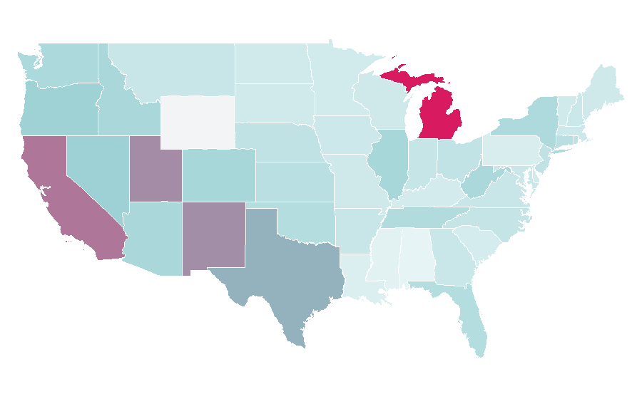 Affinity by region — Spanglish (film), United States