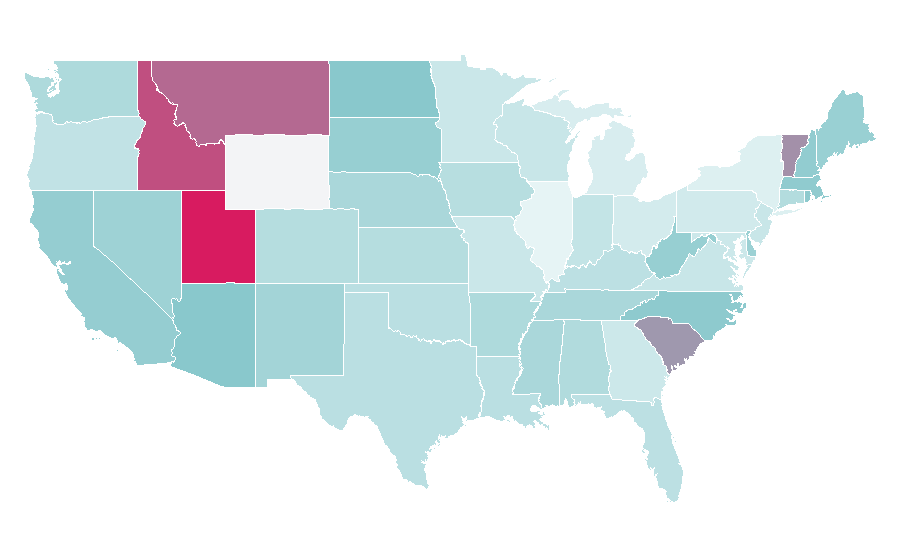 Affinity by region — Spartan Race Training, United States