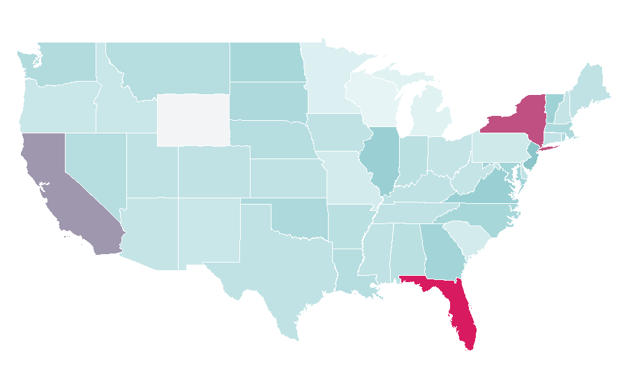 Affinity by region — speaking english, United States