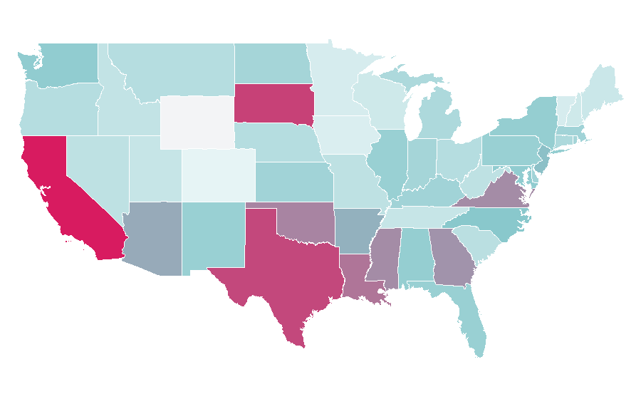 Affinity by region — Speculation, United States