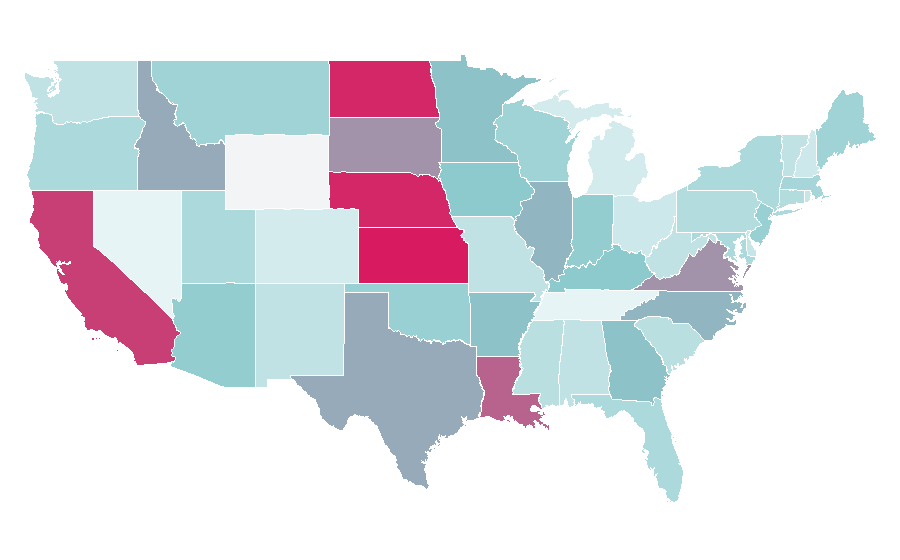Affinität nach Region — Speech, USA