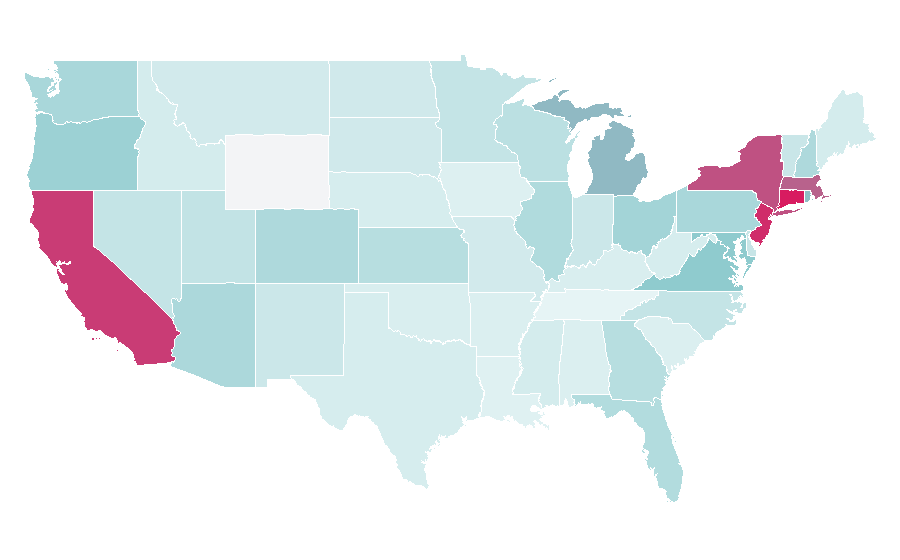 Affinity by region — Speed dating, United States
