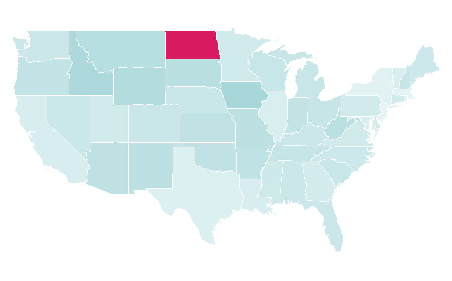 Affinity by region — Speed limit, United States