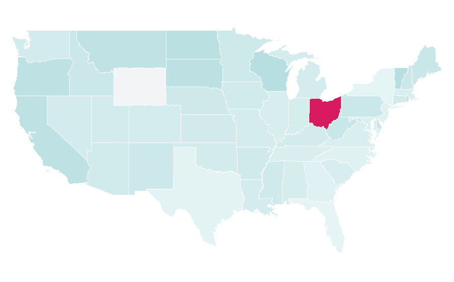 Affinity by region — Speed metal, United States